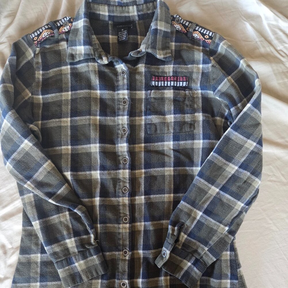 Rue 21 Flannel Shirt with Detailing